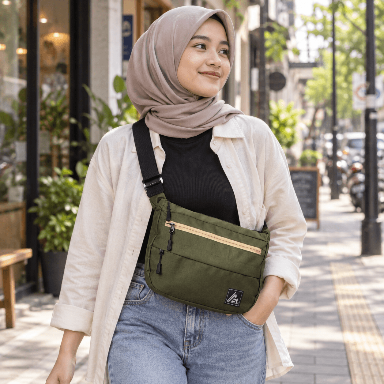 AFLAH Sling Bag TA01 desain uniseks